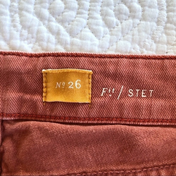 Pilcro Letterpress Anthro Fit Stet Orange Jeans - Picture 5 of 8